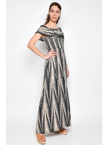 H.H.G. Kleid in Schwarz/ Beige