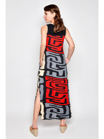 H.H.G. Kleid in Schwarz/ Grau/ Rot