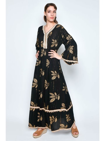 H.H.G. Kleid in Schwarz/ Gold