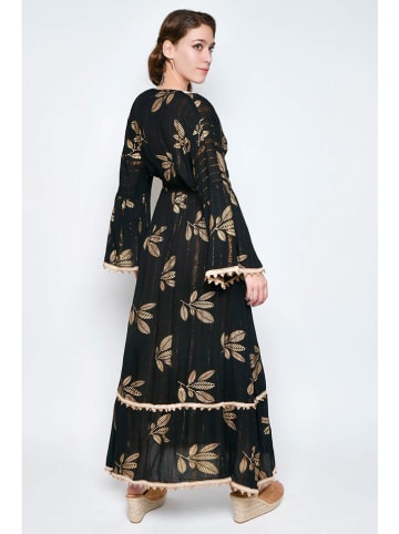H.H.G. Kleid in Schwarz/ Gold