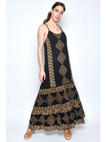 H.H.G. Kleid in Schwarz/ Gold