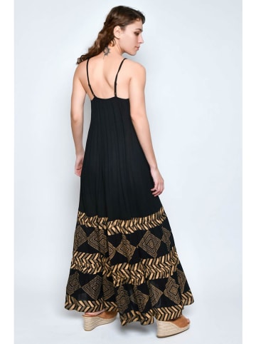 H.H.G. Kleid in Schwarz/ Gold