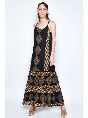 H.H.G. Kleid in Schwarz/ Gold