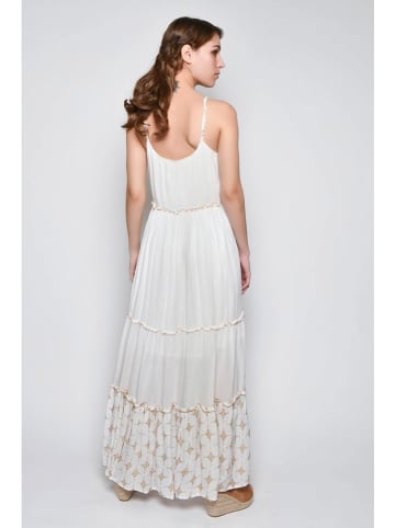 H.H.G. Kleid in Weiß/ Gold