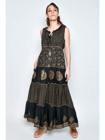 H.H.G. Kleid in Schwarz/ Gold