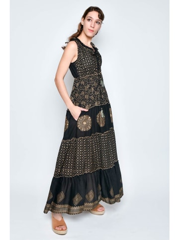 H.H.G. Kleid in Schwarz/ Gold