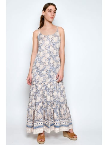 H.H.G. Kleid in Beige/ Blau