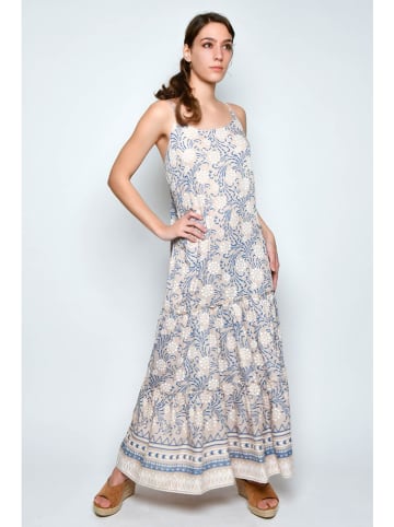 H.H.G. Kleid in Beige/ Blau