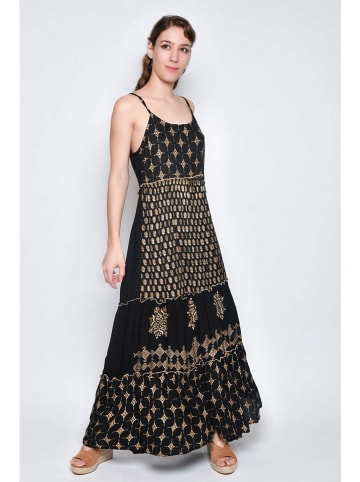 H.H.G. Kleid in Schwarz/ Gold