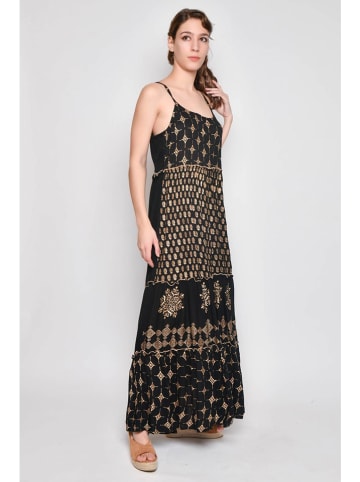H.H.G. Kleid in Schwarz/ Gold