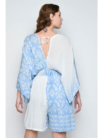 H.H.G. Kleid in Weiß/ Hellblau