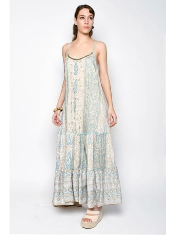 H.H.G. Kleid in Beige/ Hellblau
