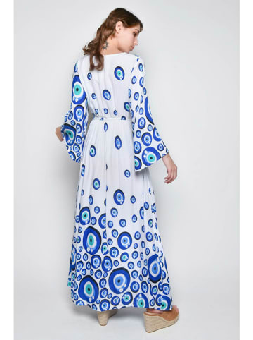 H.H.G. Jurk blauw/wit