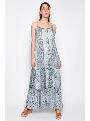 H.H.G. Kleid in Blau/ Grau