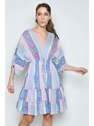 H.H.G. Kleid in Hellblau/ Rosa