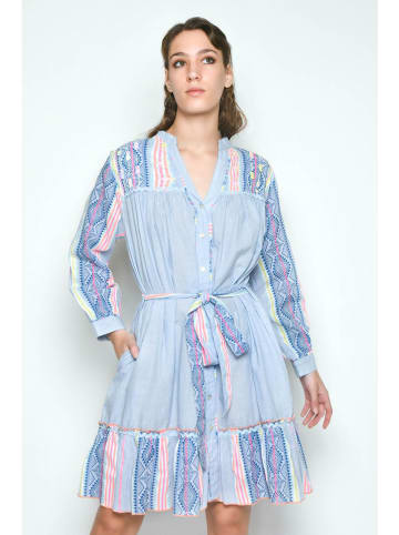 H.H.G. Kleid in Hellblau/ Rosa