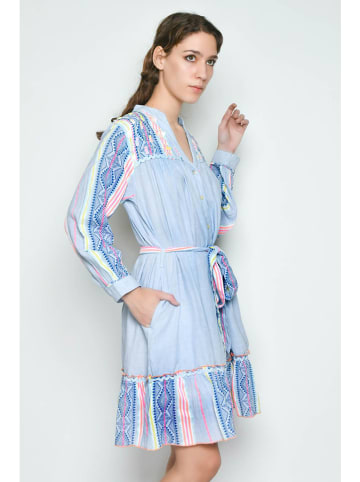 H.H.G. Kleid in Hellblau/ Rosa