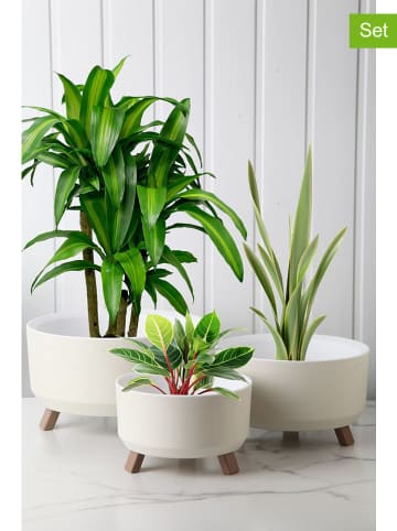 Scandinavia Concept 3-delige set: bloempotten wit