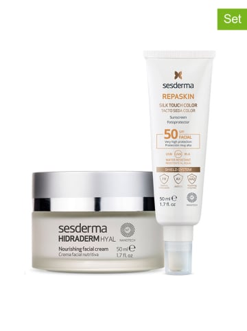 SESDERMA 2tlg. Gesichtspflege-Set ''Repaskin Silk Touch Color Facial & Hidraderm Hyal''