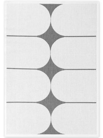 NORTHRUGS Outdoor-Wendeteppich "Bowen" in Schwarz/ Weiß