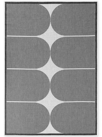 NORTHRUGS Outdoor-Wendeteppich "Bowen" in Schwarz/ Weiß