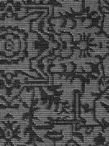 NORTHRUGS Outdoor-Wendeteppich "Kona" in Schwarz/ Weiß