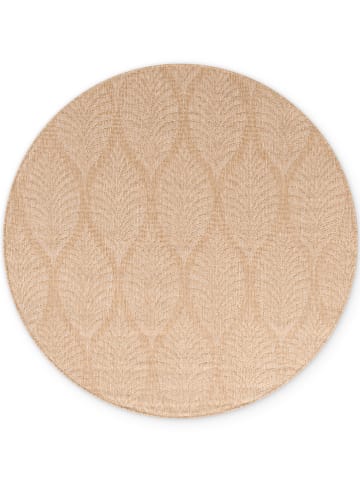 NORTHRUGS Outdoor-Wendeteppich "Liora" in Beige/ Weiß
