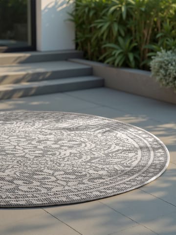 NORTHRUGS Omkeerbaar outdoortapijt "Rosel" grijs/wit