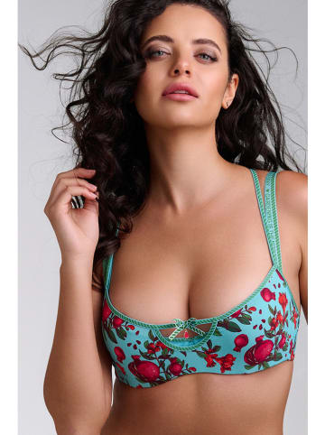 Marlies Dekkers Beugelloze beha turquoise/rood