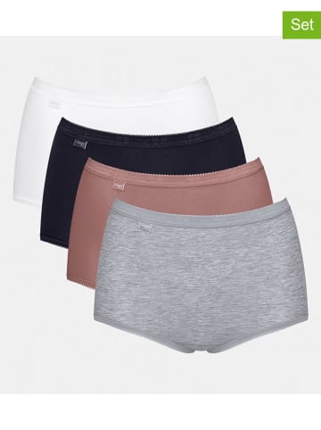 Sloggi 4er-Set: Taillenpantys in Bunt