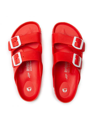 Avispas Pantoletten "Coachella" in Rot