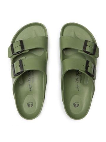 Avispas Slippers "Coachella" olijfgroen