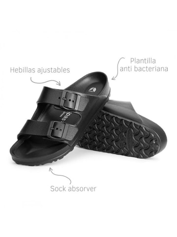 Avispas Pantoletten "Coachella" in Schwarz