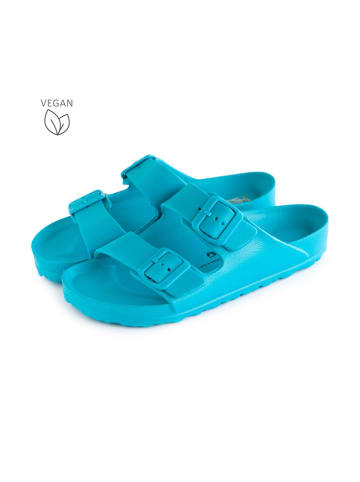 Avispas Slippers "Coachella" turquoise