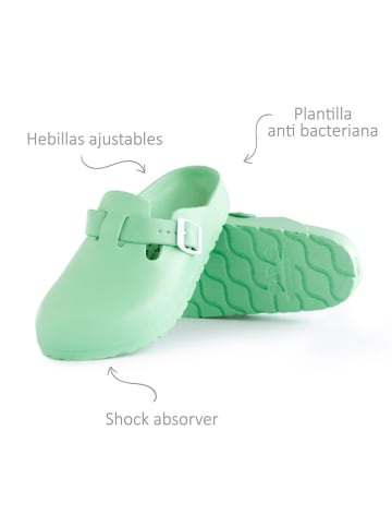 Avispas Clogs "Desalia" in Hellgrün