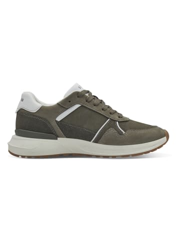 s.Oliver Leder-Sneakers in Khaki