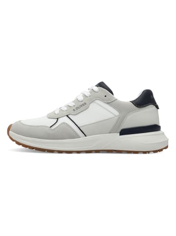s.Oliver Sneakersy w kolorze szaro-białym