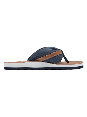 s.Oliver Teenslippers donkerblauw/lichtbruin