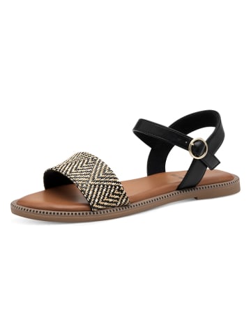 s.Oliver Sandalen in Schwarz/ Beige