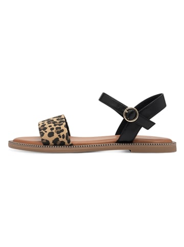 s.Oliver Sandalen in Hellbraun/ Schwarz
