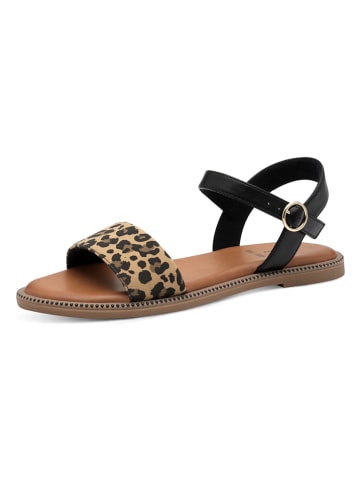 s.Oliver Sandalen lichtbruin/zwart
