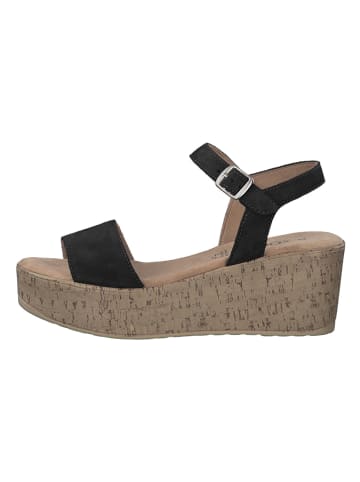 s.Oliver Leren sleehaksandalen bruin