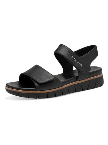 s.Oliver Sandalen in Schwarz