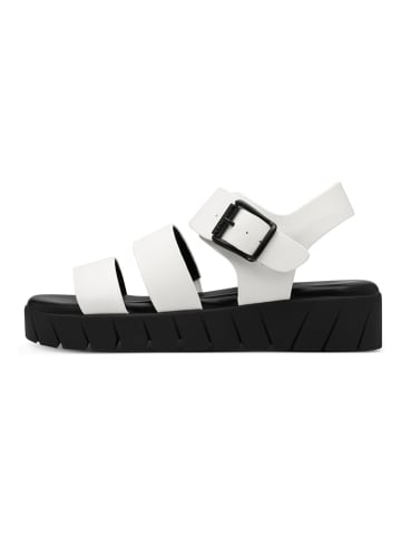 s.Oliver Sandalen in Weiß/ Schwarz
