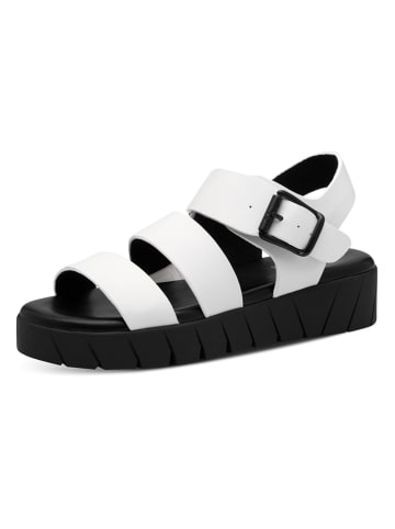 s.Oliver Sandalen in Weiß/ Schwarz
