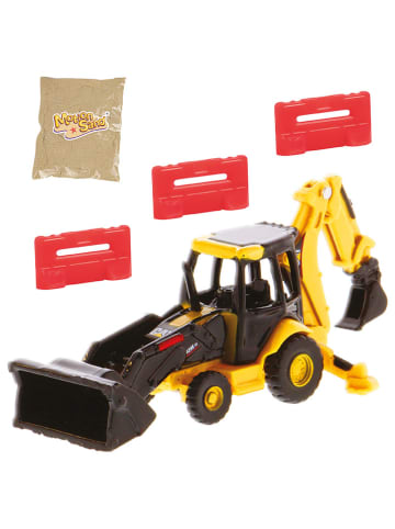 Carrera Metalowy pojazd budowlany "Caterpillar"  w kolorze żółtym z akcesoriami - 6+