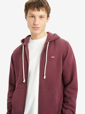 Levi's Sweatjacke in Dunkelrot