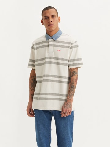 Levi's Koszulka polo "Timmothy" w kolorze szaro-kremowo-błękitnym