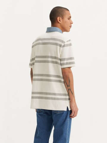 Levi's Koszulka polo "Timmothy" w kolorze szaro-kremowo-błękitnym