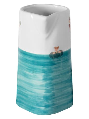 Folkifreckles Kan "Splash" wit/turquoise - 1 l
